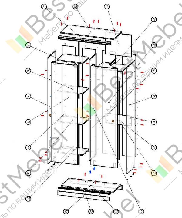 Шкафы-купе новинки: топ-5 проектов для разных комнат