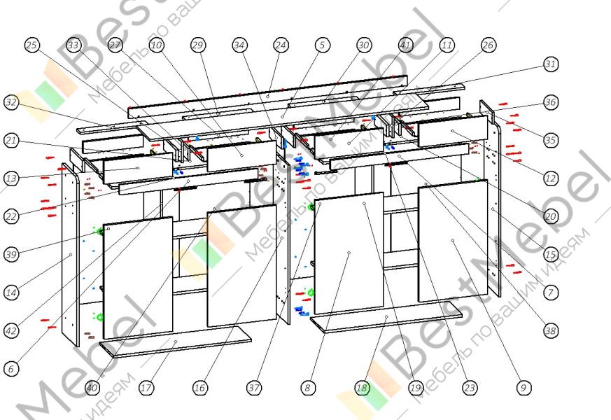 Тумба для обуви восток схема сборки