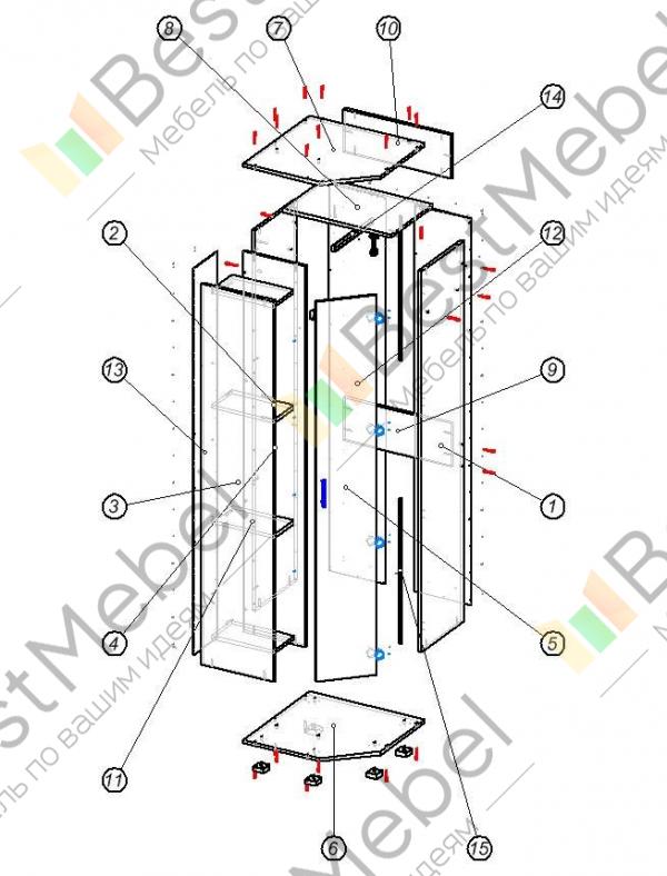 Шкаф эконом 9 bms схема сборки