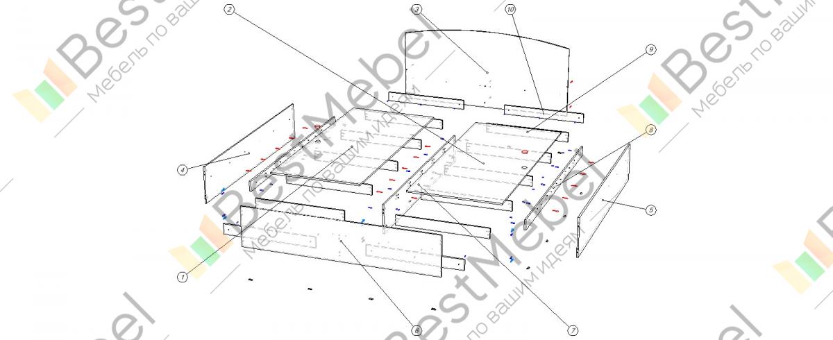 Кровать светлана схема сборки