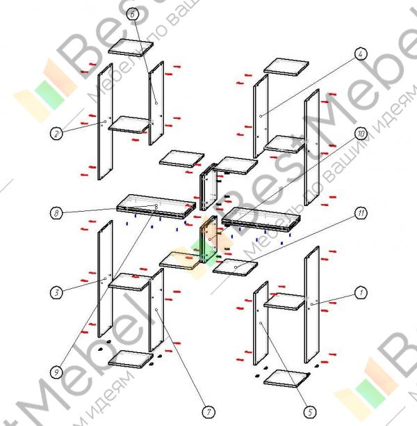 Стеллаж сокол пк 9 bms