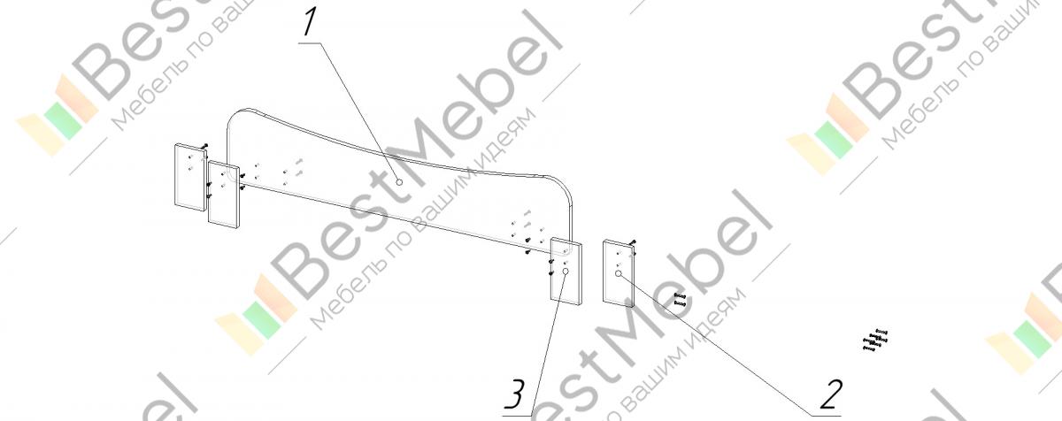 Кровать теремок 1 схема сборки