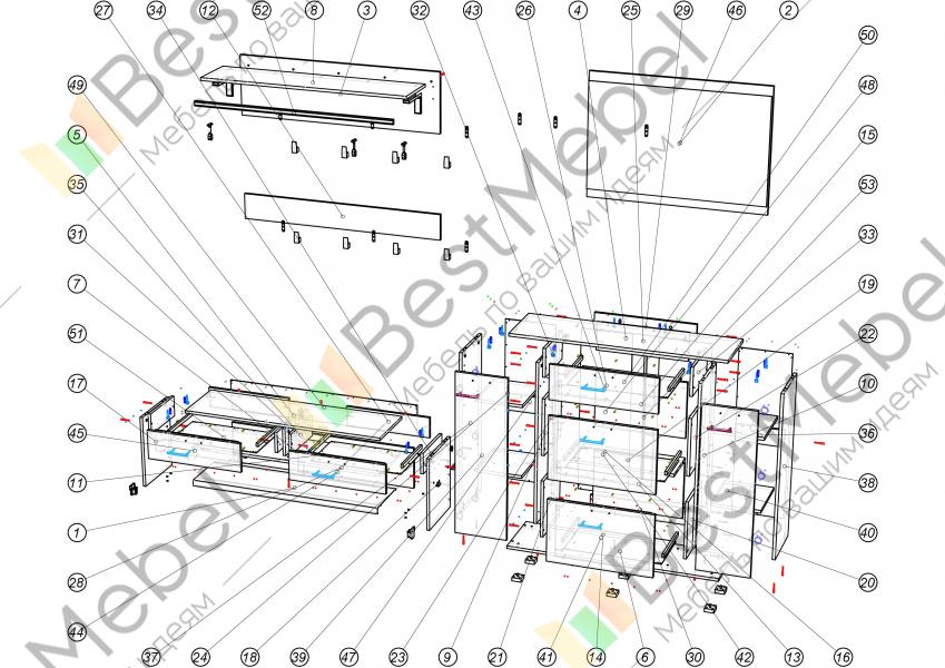 Сборка мебели глория 5