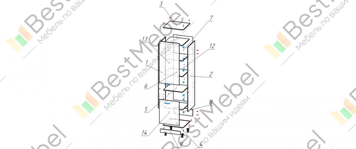 Инструкция по сборке углового шкафа престиж