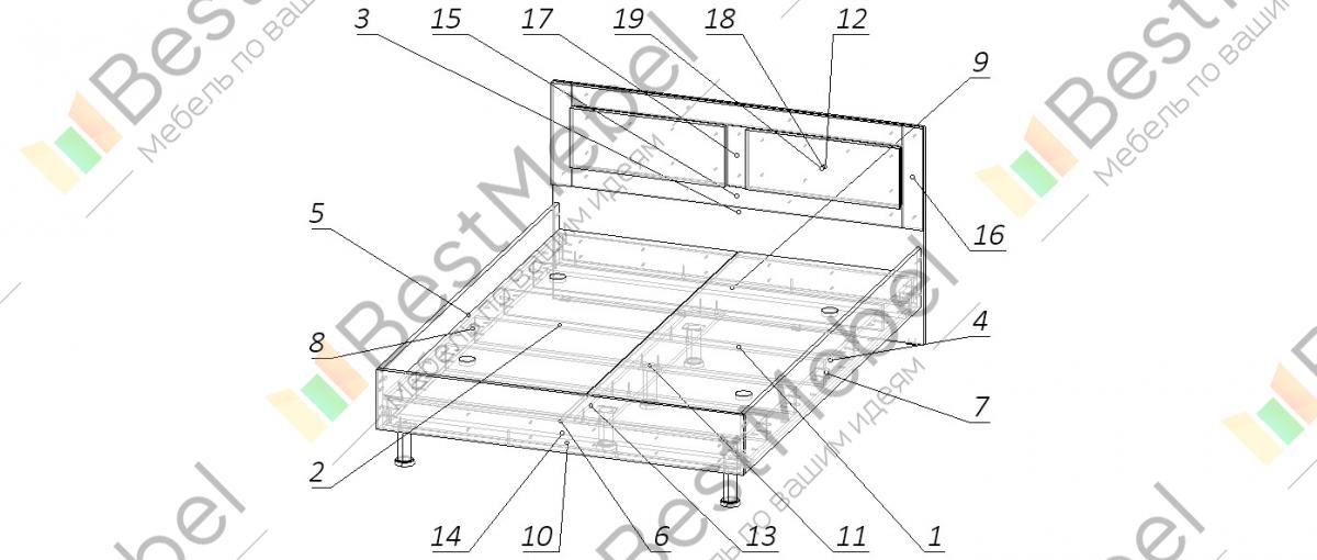 Сборка кровати люкс много