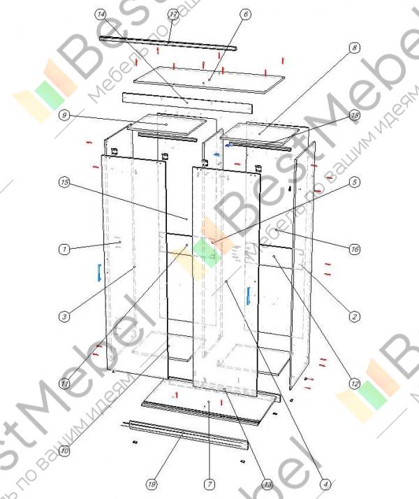 Шкаф эконом 9 bms схема сборки