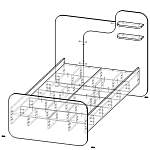 Схема сборки Кровать детская Меган BMS