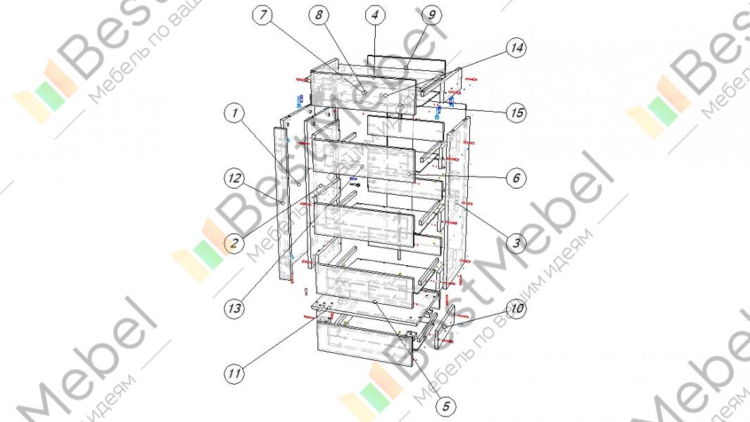 Brw мебель схема сборки