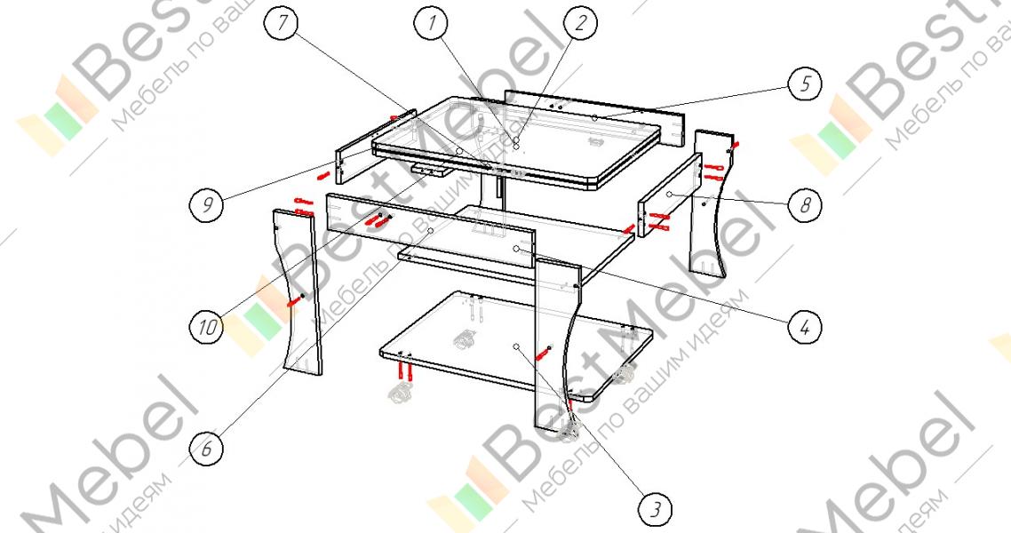 Инструкция по сбору мебели