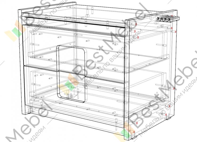 Прикроватная тумбочка с подсветкой nina bms