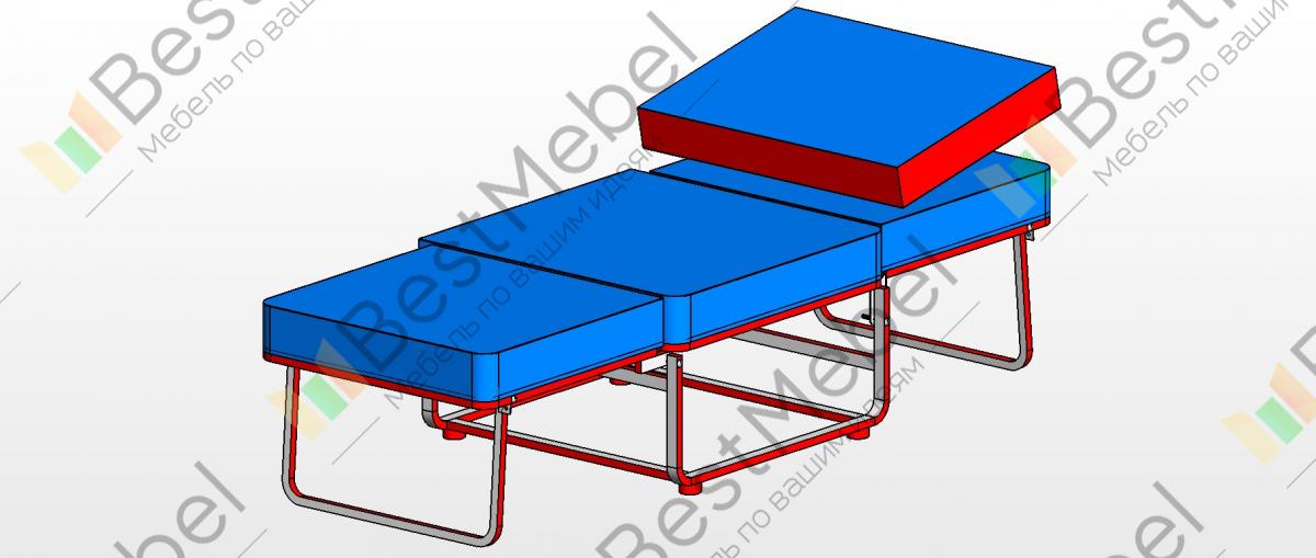 Пуф с раскладушкой моне 9 bms