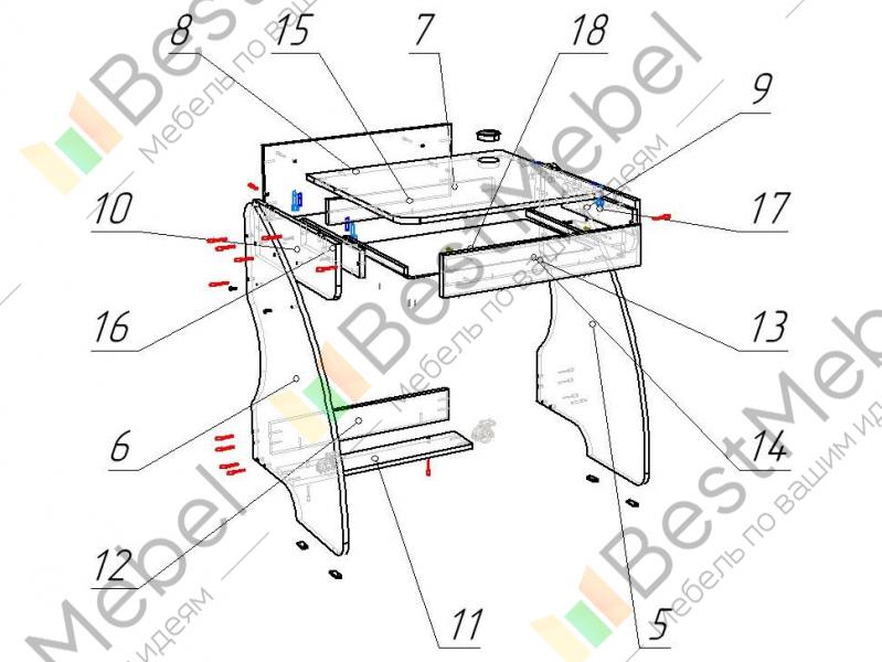 Сборка стола ск 9