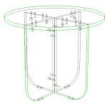 Схема сборки Журнальный стол Round - 1 BMS