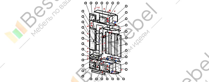 Схема сборки шкаф купе фаворит