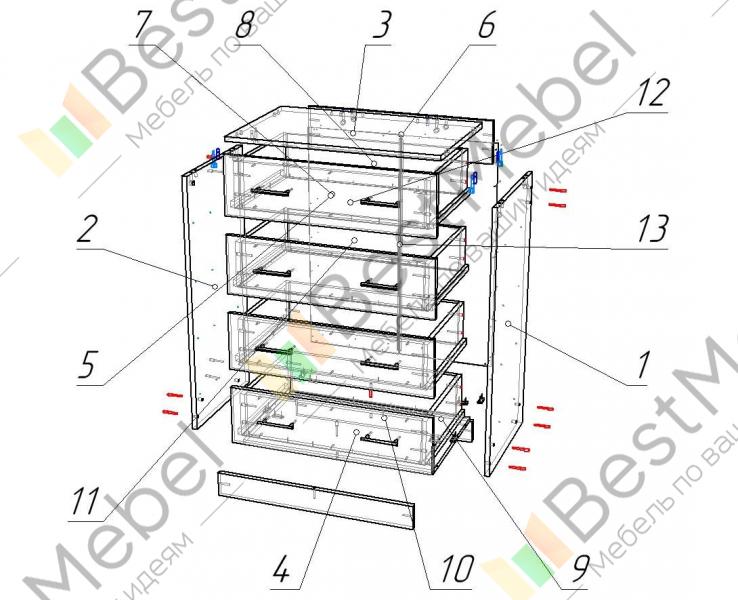 Как собрать комод ирма