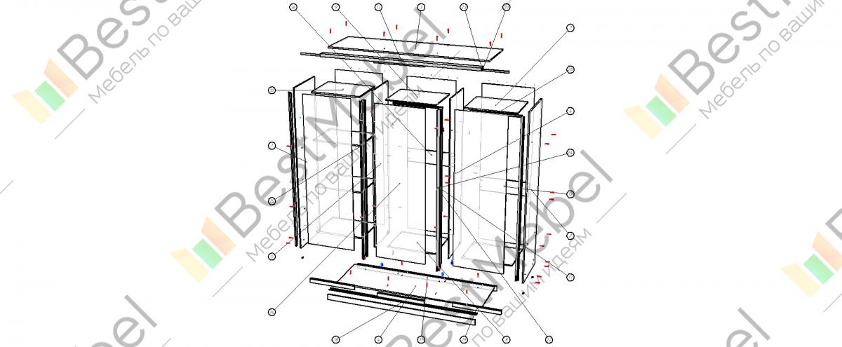 Шкаф рим 150 кд схема сборки - 82 фото