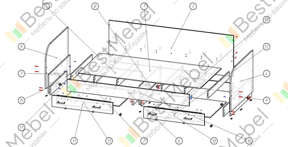 Мебель ровесник схема сборки