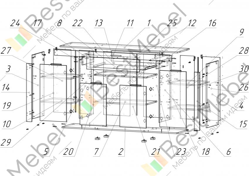 Комод к 5 схема сборки