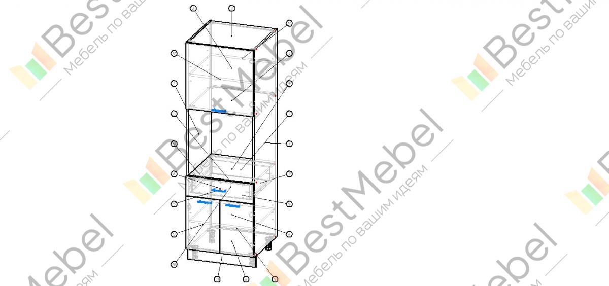 Сборка ящика под духовой шкаф