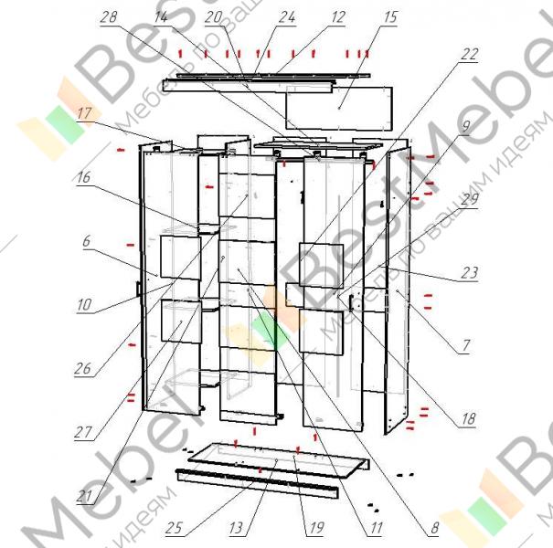 Шкаф эконом 9 bms схема сборки