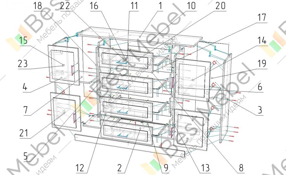 Купить Комод Карлоb цена 15 ₽ в интернет магазине Мебель стор