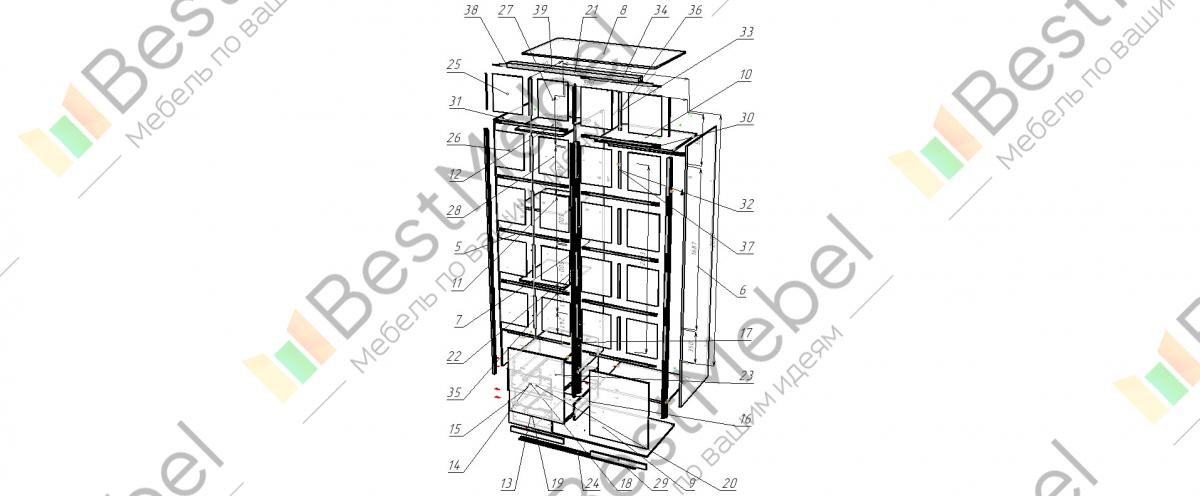 Шкаф барселона схема сборки