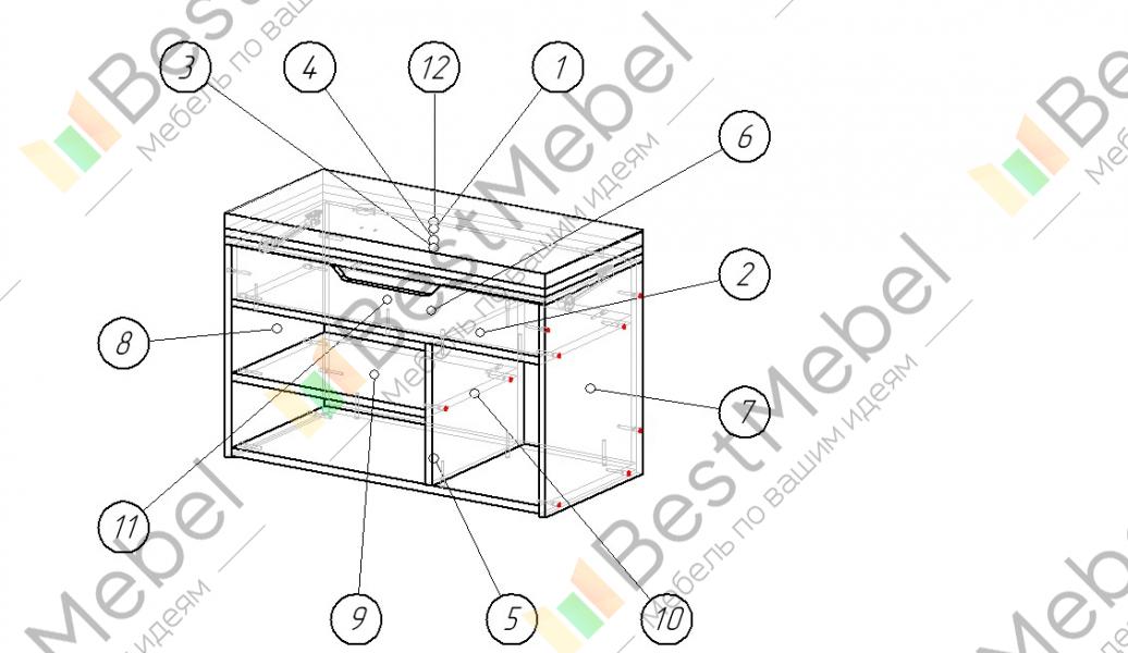 Тумба для обуви премьера сборка