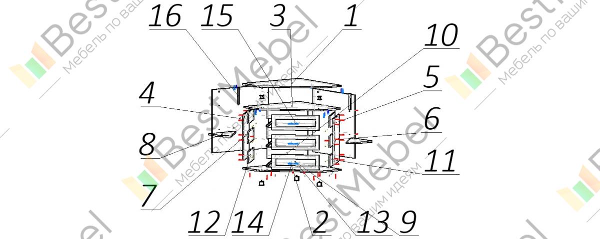 Комод аризона 10 bms