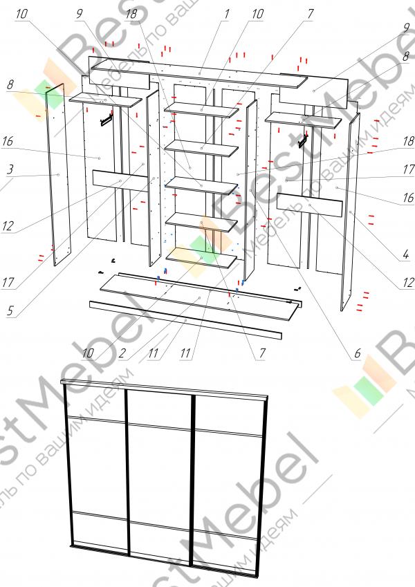 Шкаф купе рим 140 инструкция по сборке