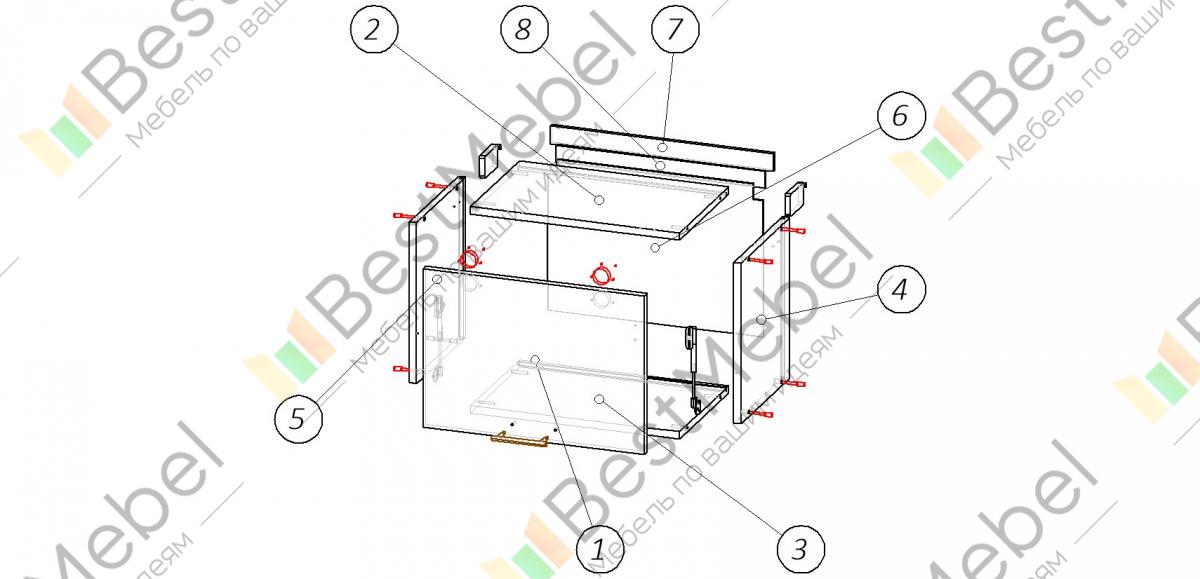 Схема сборки мебели от фабрики производителя МебельВек