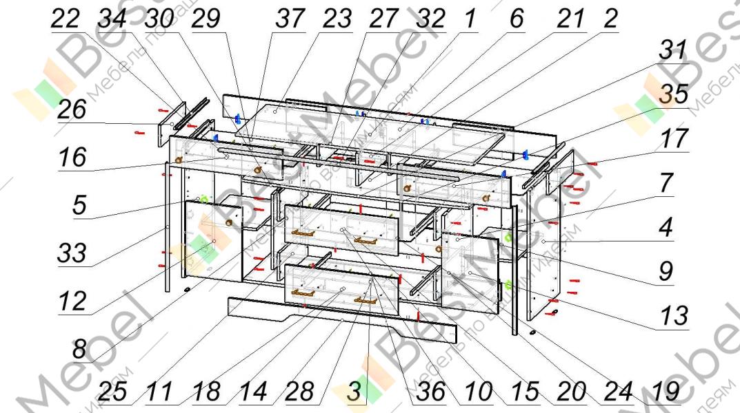Инструкция по сборке комода стенворд 10