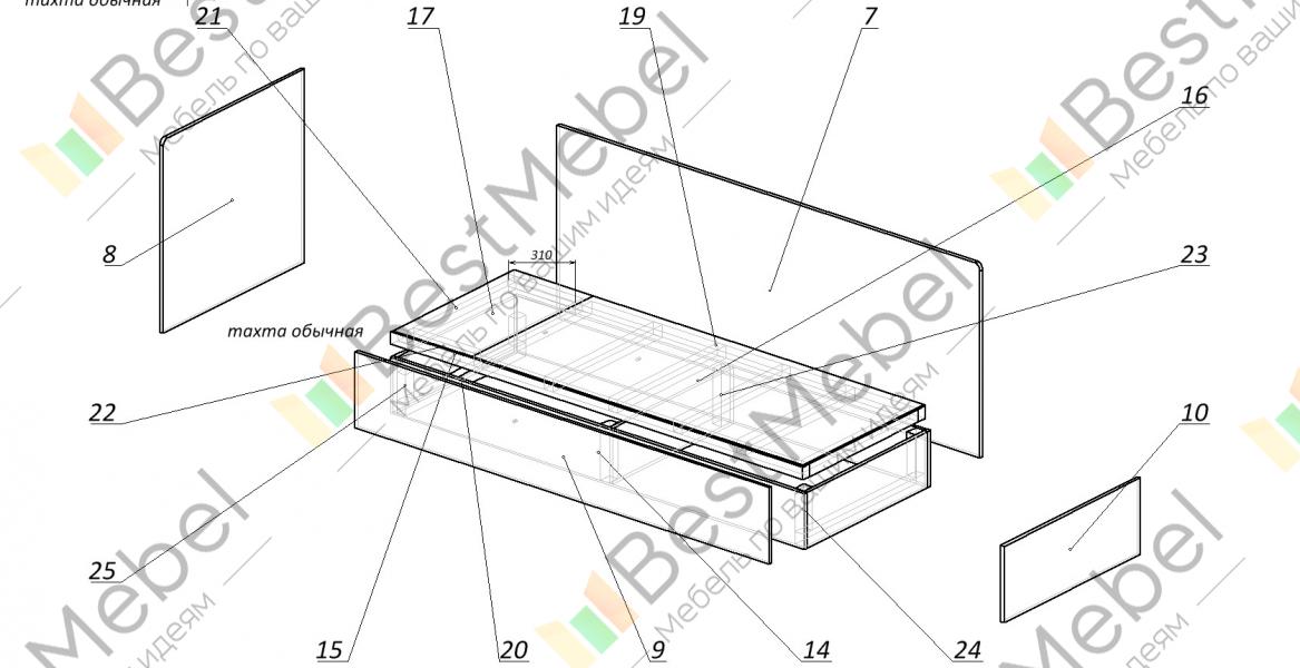 Кровать легенда 22 схема сборки
