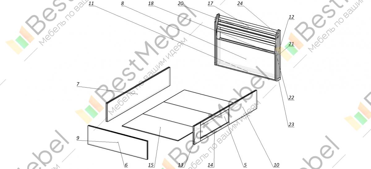 Кровать алиса схема сборки